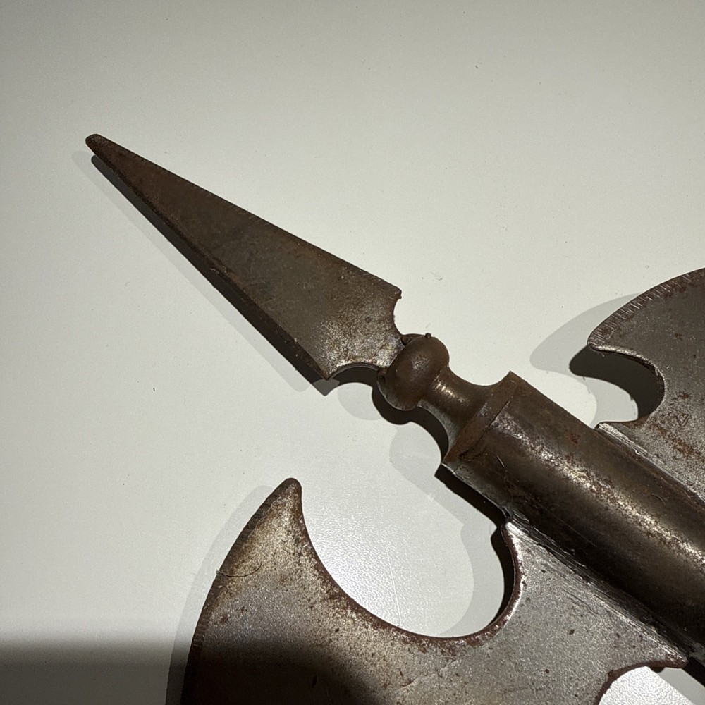 Old Rusty Wood & Metal battle axe