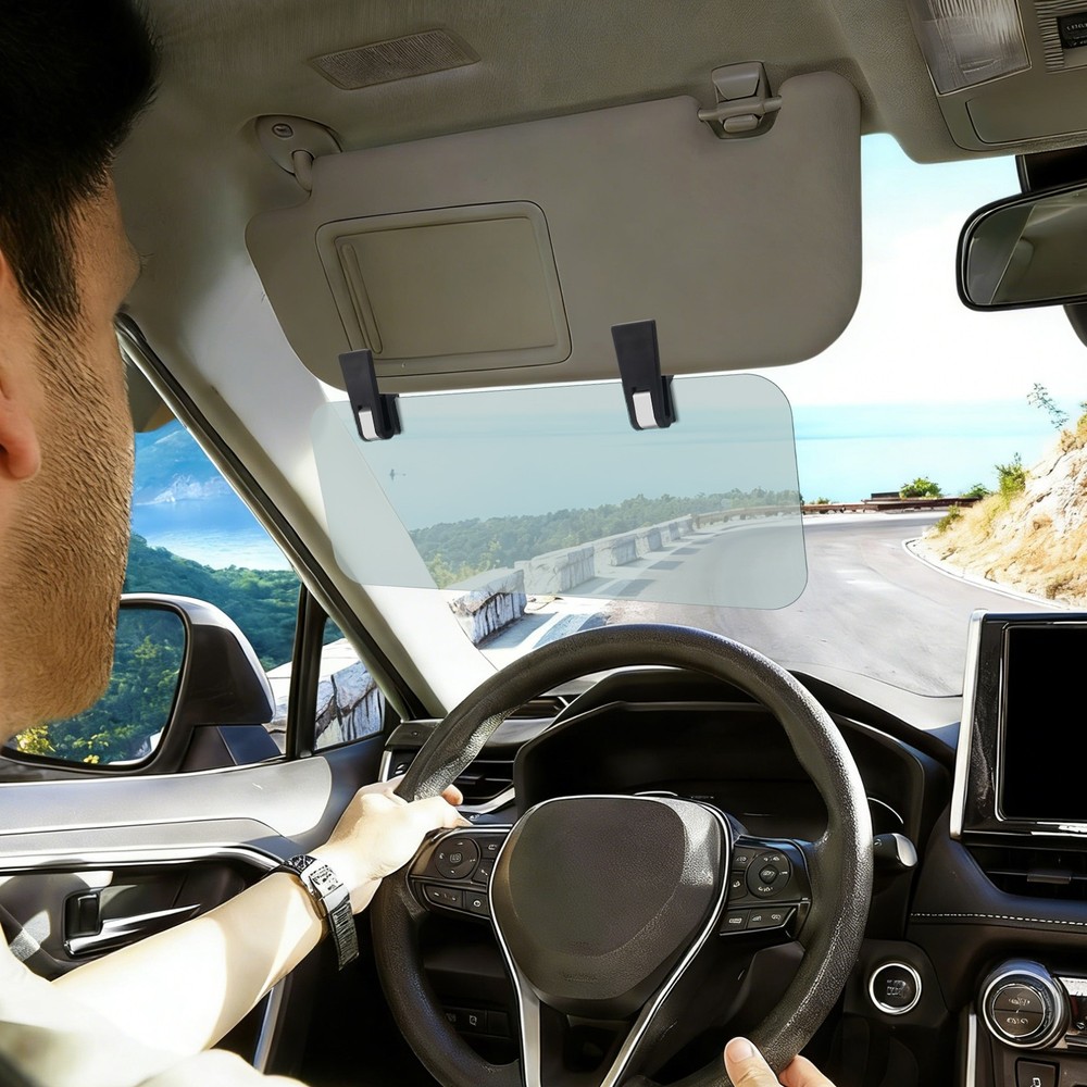 Sun Visor Extension for Cars Panel Anti-Glare Adjustable Universal Visor Shield