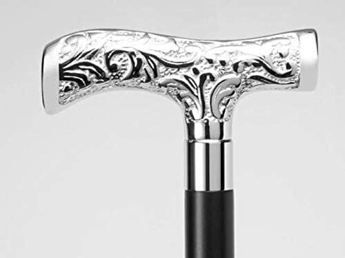 Antique Solid Engraved Head Handle Victorian Wooden Walking Stick Cane For Him