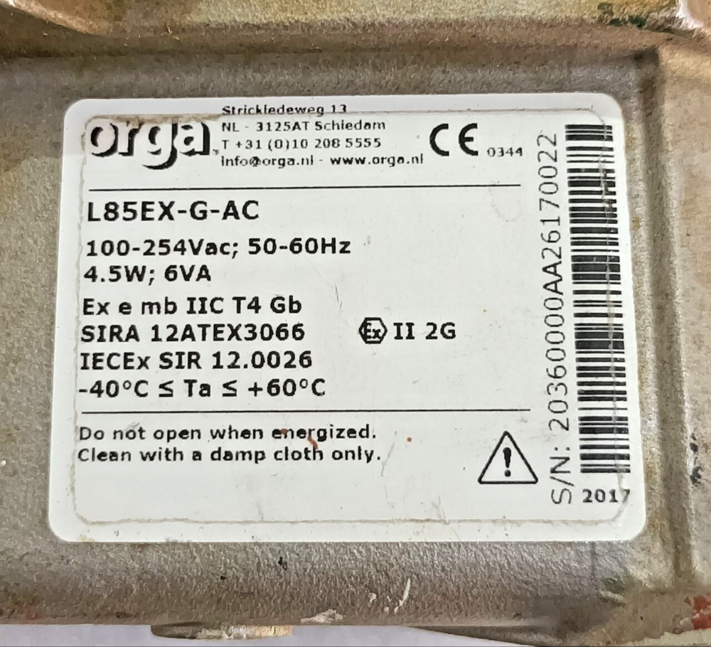 Orga L85EX-G-AC Explosion Proof LED Helideck Perimeter Light Used Fast Shipping