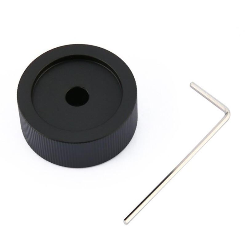 Control Knob 32x13mm Control Knob Black Frosted Solid Aluminum