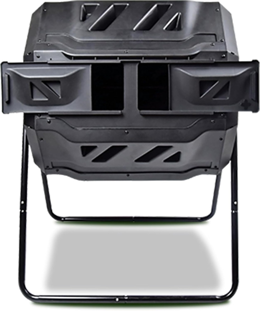 Koolscapes 42-Gallon Dual-Chamber Rotary Composter for Efficient Composting