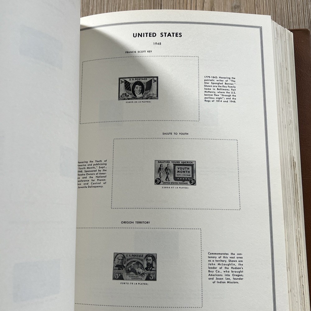 2x United States Plate Block Album Volume A & B ( No Stamps) H.E. Harris