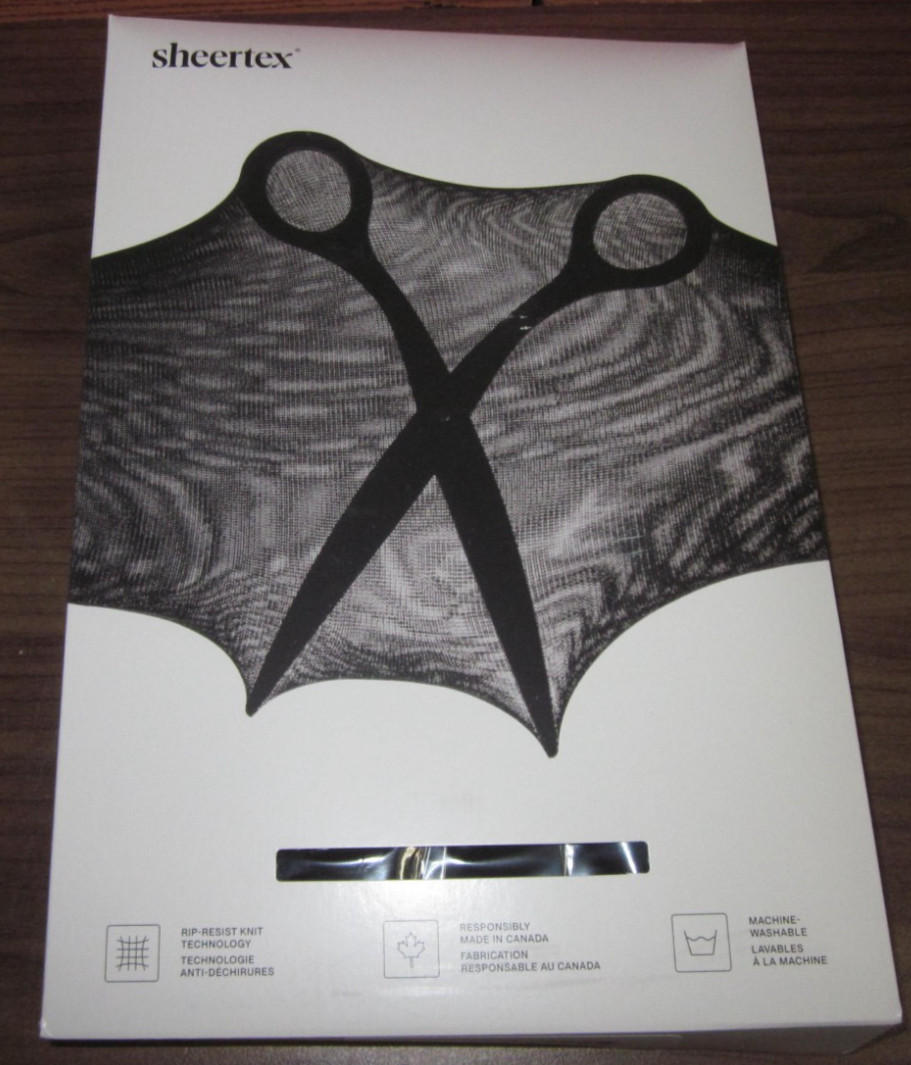 Sheertex Control Top Sheer Rip Resist Tights ~ Black ~ Extra Large