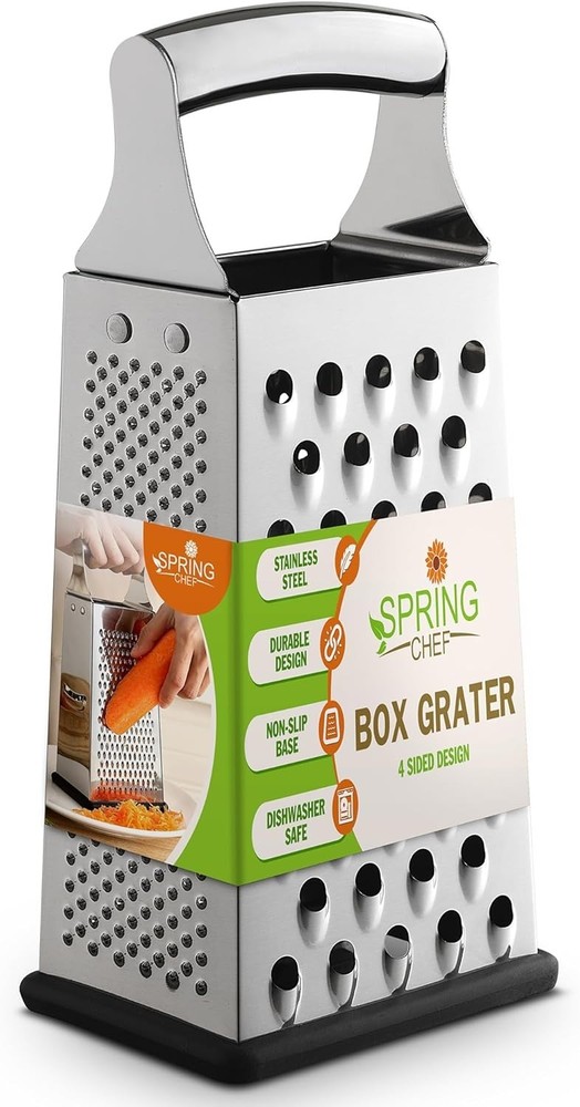 Large Handheld Parmesan Grater with Comfortable Handle – Dishwasher Safe tool