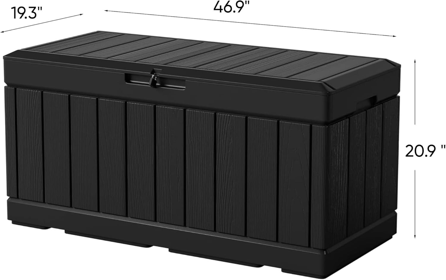 82 Gallon Resin Deck Box All Weather Large Outdoor Storage Patio Furniture Toys