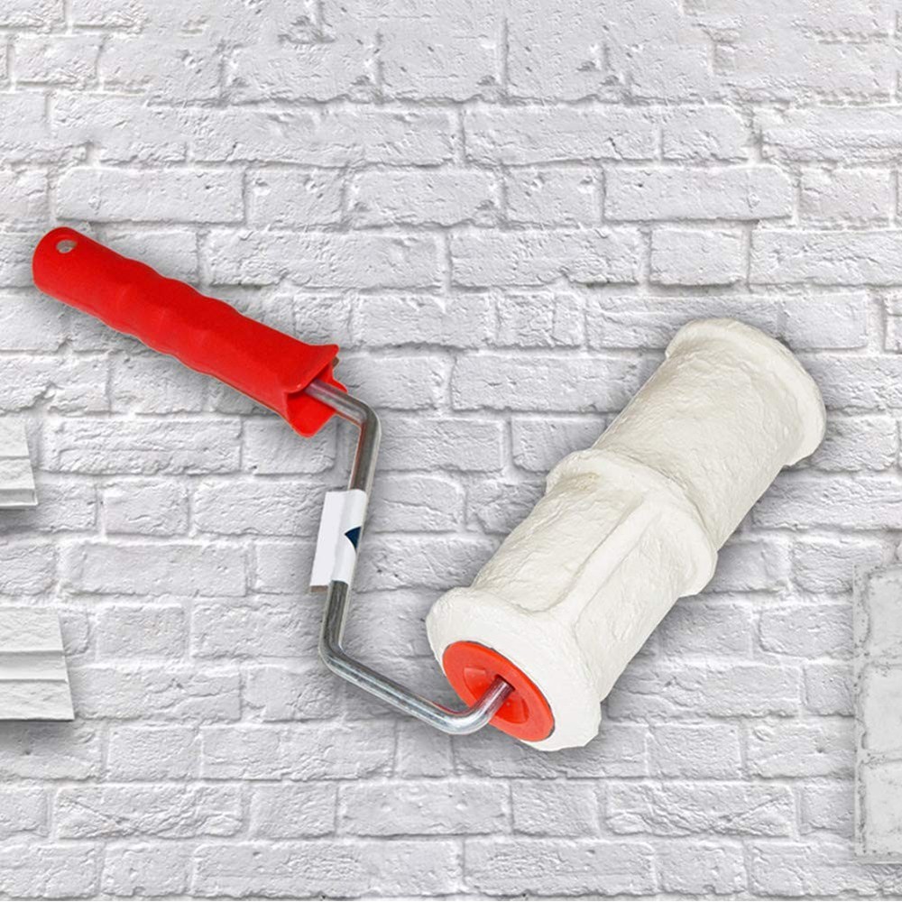 8 Inch Brick Embossing Roller for Wall Decoration, Imitation Brick Pattern Em...