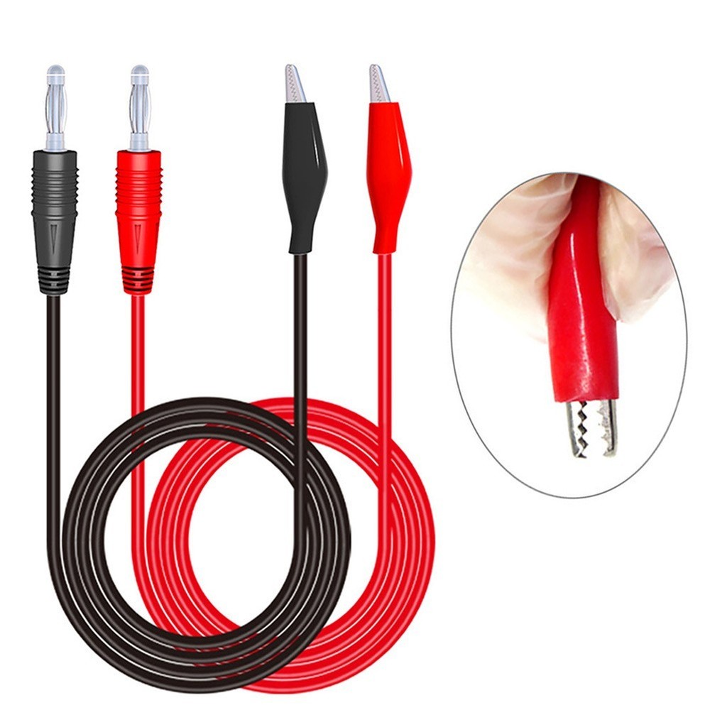 Clips Test Line 104cm 1Pair Dual Measure Tools Test Cable Line