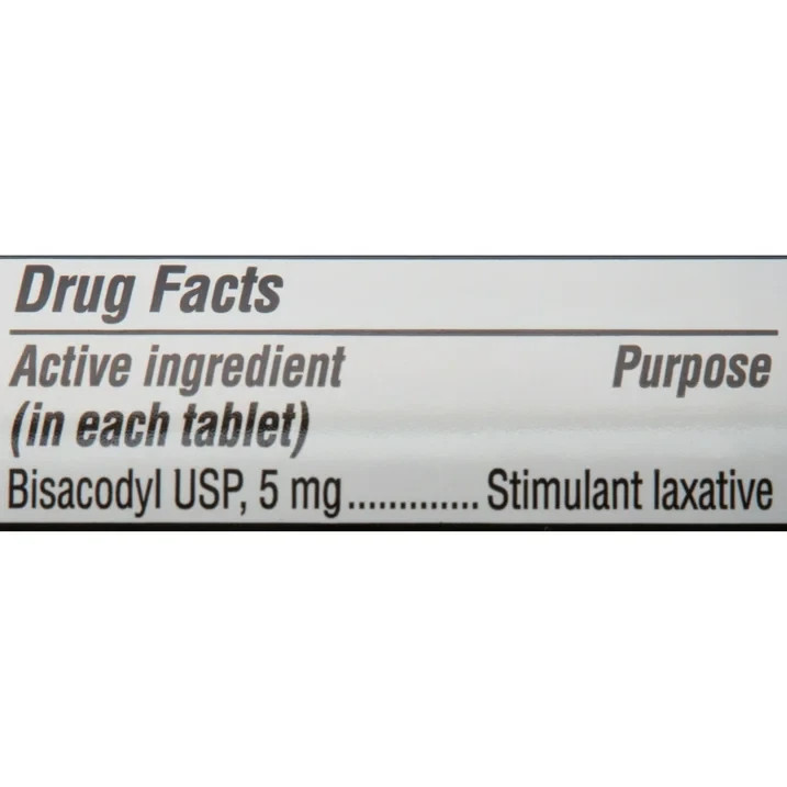 Equate Gentle Laxative Tablets for Constipation, 100 Count, Bisacodyl 5 mg