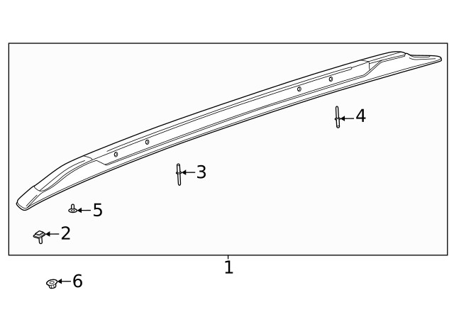 Genuine GM Side Rail 42817331