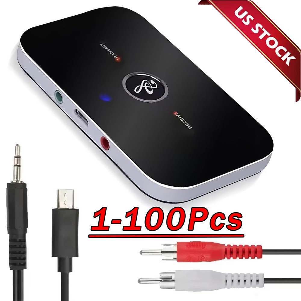 Bluetooth Transmitter & Receiver Wireless Adapter For Home stereos/speakers Lot