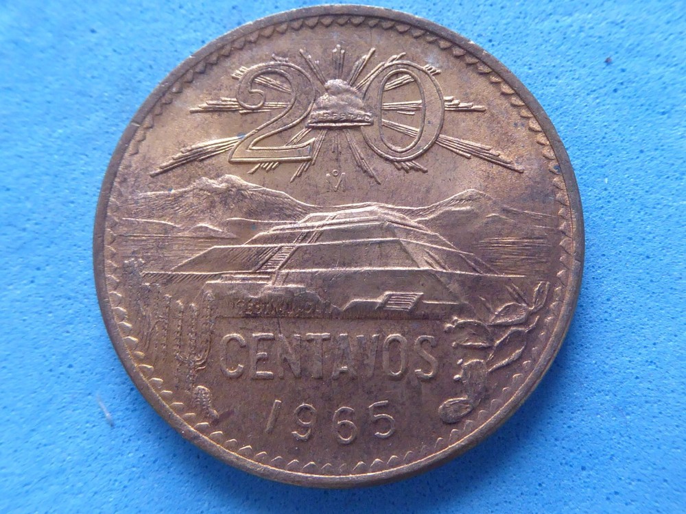 1339) Mexico Bronze 20 Centavos Eagle 1971 Mint Condition £2.00