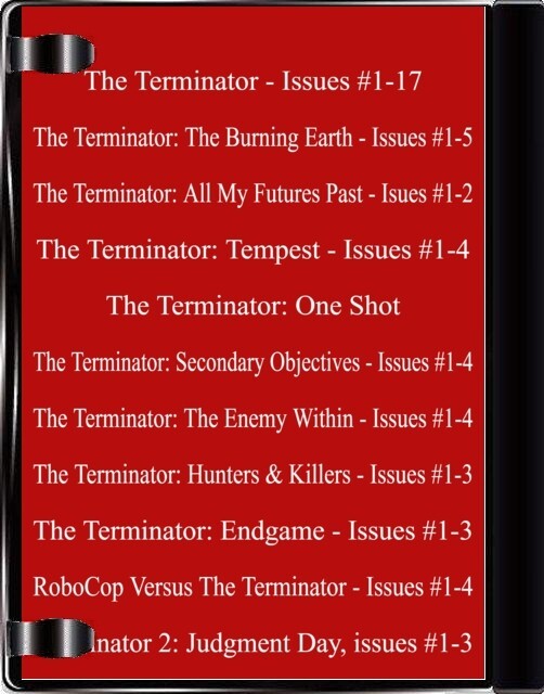 4 DVDROMS Alien, Predator, Terminator, Aliens vs Predator comics