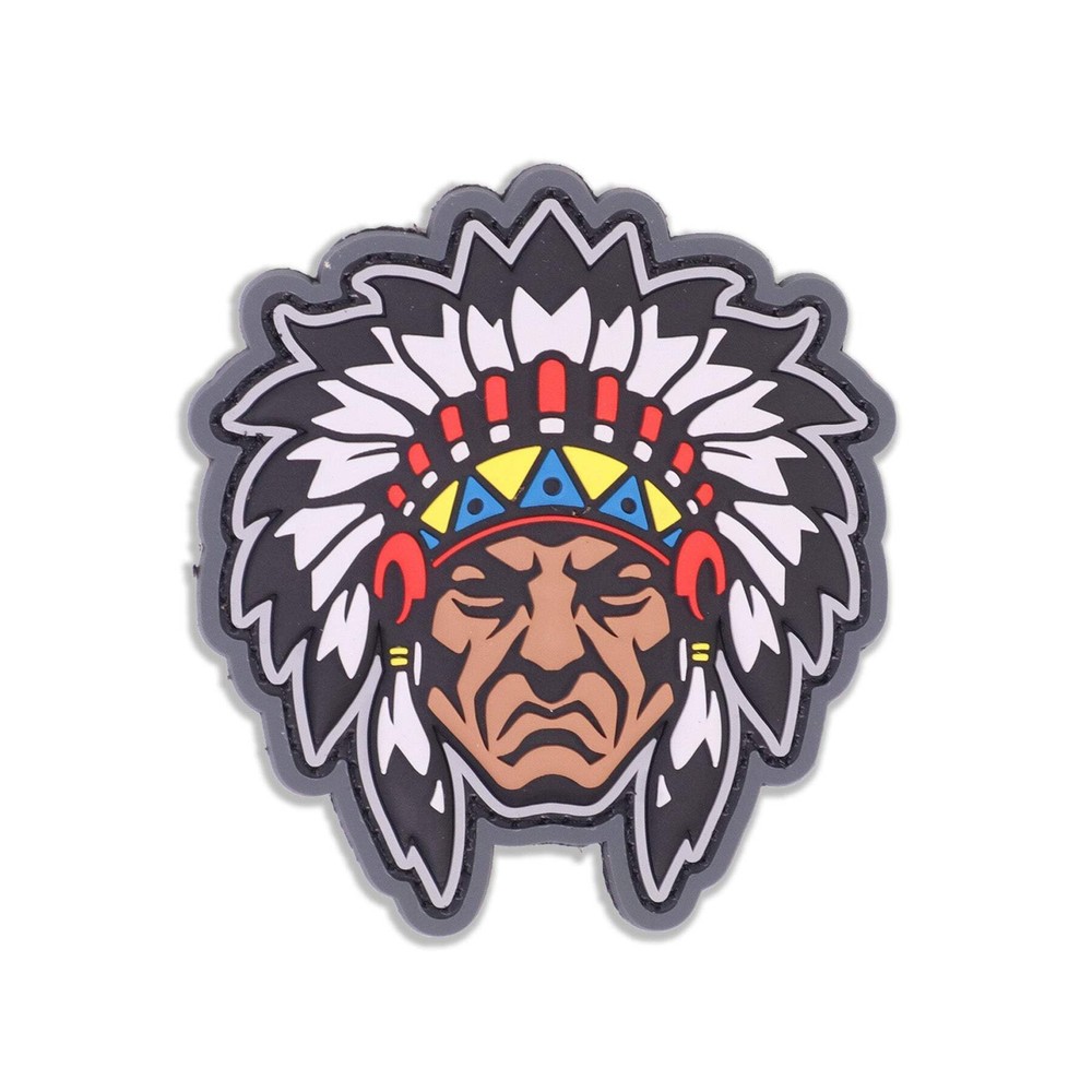 Mil-Spec Monkey Native American Warrior Head 1 Morale Patch