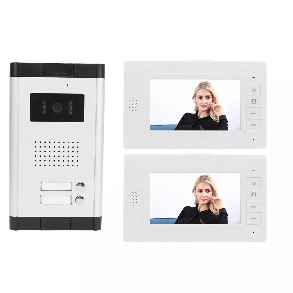 For Multi Units 7" Apartment Wired Video Door Phone Intercom Entry System New