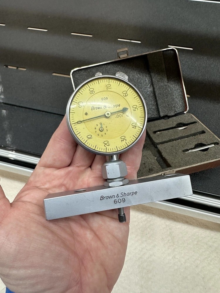BROWN & SHARPE #609 Depth Gauge .001" INDICATOR SET