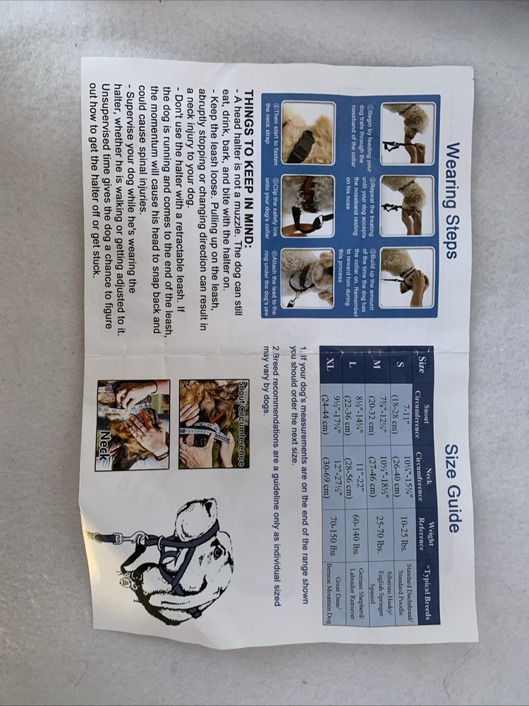 BARKLESS Soft Dog Head Collar, Padded No Pull Head Halter Size Medium Grey