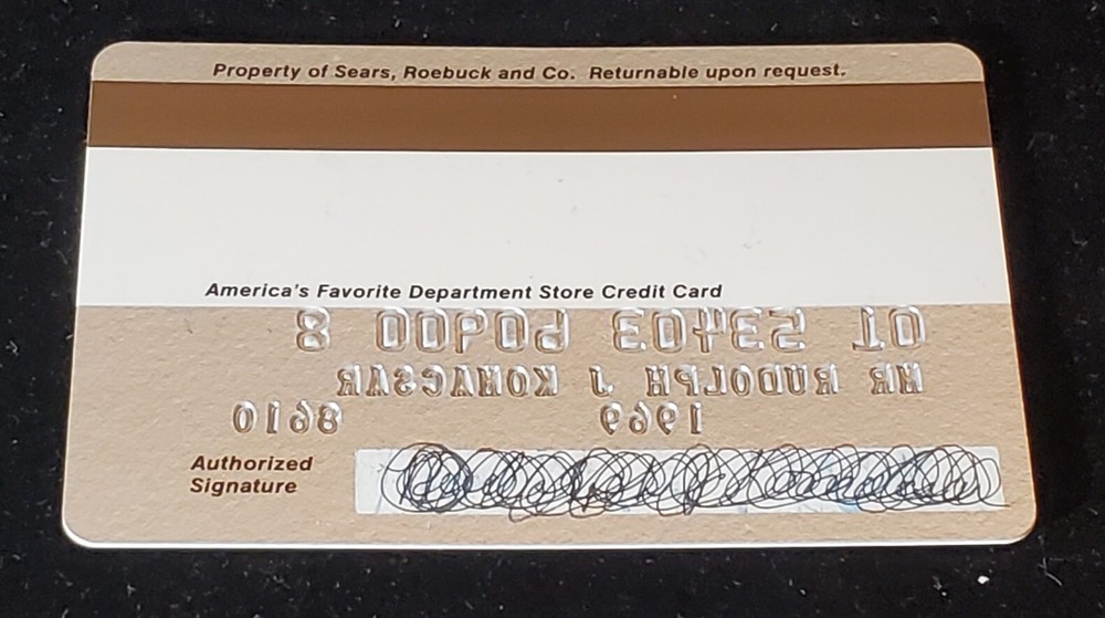SEARS Credit Card ~exp ? ~ our # cc2234