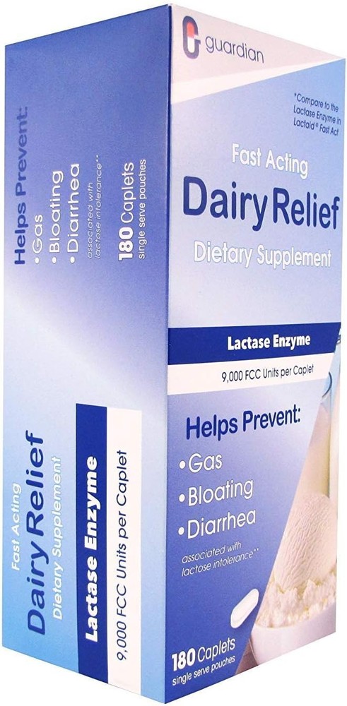 Quick Relief for Lactose Intolerance, 180 Pack
