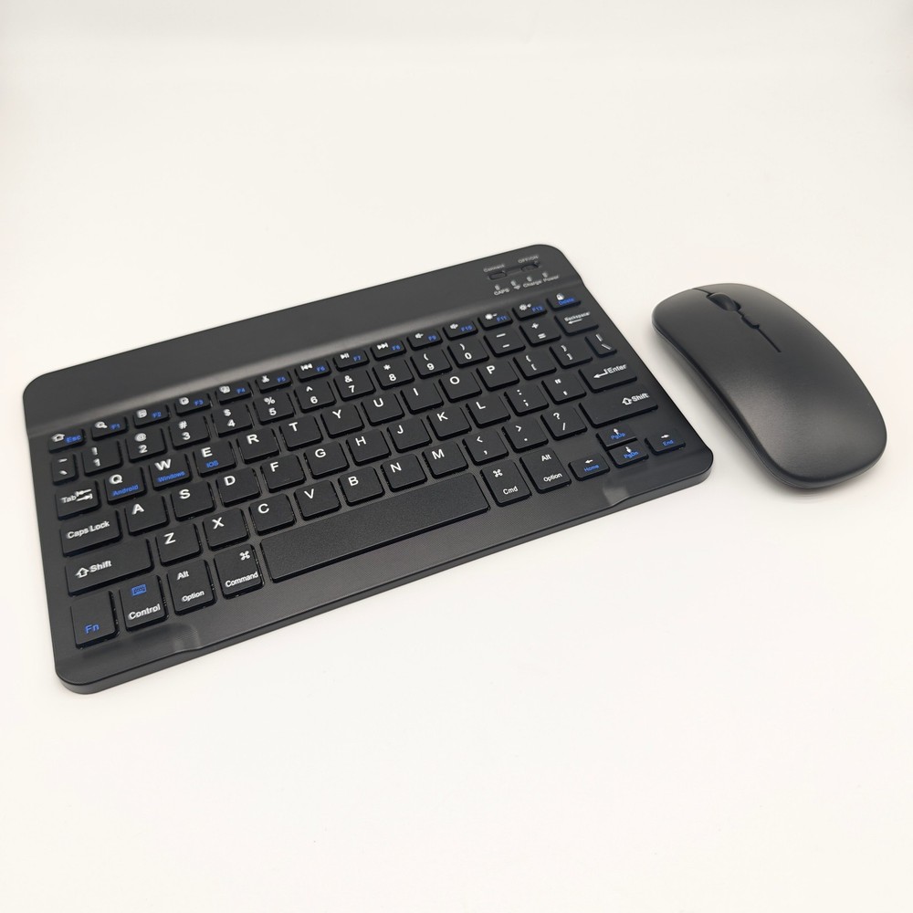 Wireless Bluetooth Keyboard and 2.4GH'z Mouse Set Rechargeable for iPad Android