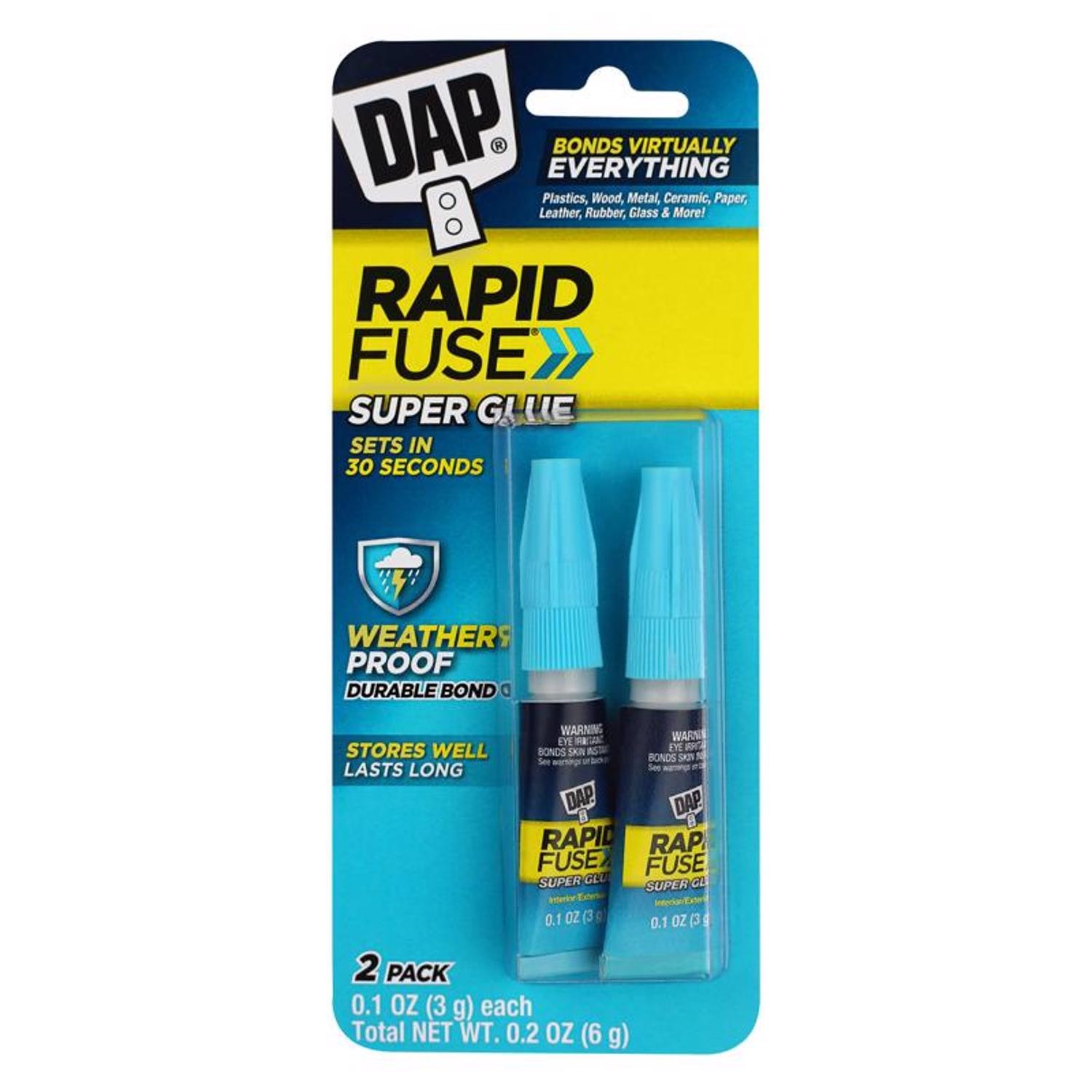 DAP 00158 Clear Rapid Fuse Fast Curing All Purpose Adhesive 0.20 oz.