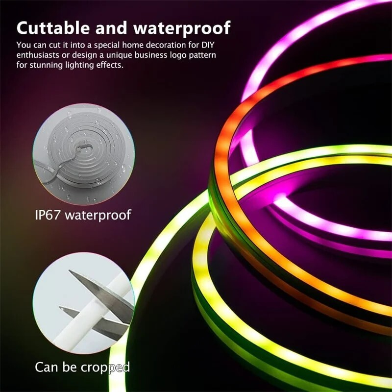 RGBIC Neon Rope Light with Music Sync