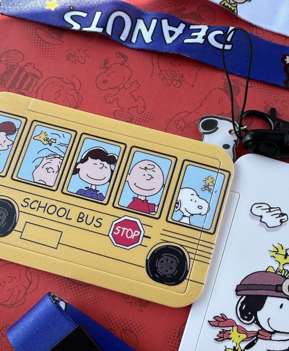 Cartoon Snoopy Lanyard Strap ID Card Badge Office School holder