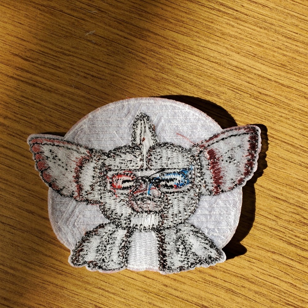 Gremlins Gizmo wearing 3D Glasses Patch 4 inches wide