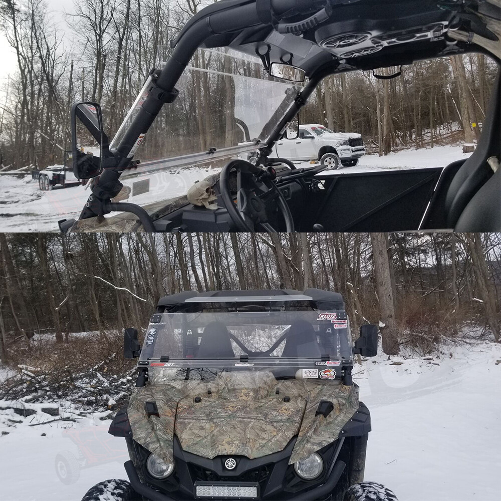 Fits Honda Pioneer 1000 1000-5 2016-2022 Rear-View Wide Center Side Mirrors Set