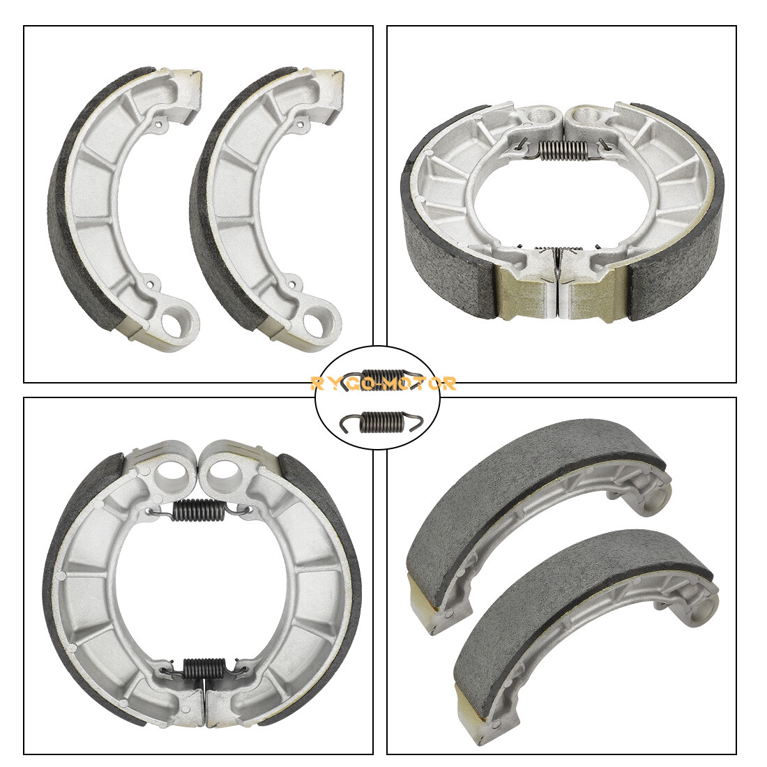 Rear Brake Drum Hub Plate Cover Shoes Kit for Honda Rancher 350 TRX350 2000-2006