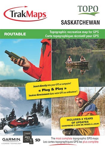 TrakMaps TOPO Saskatchewan - Garmin GPS Map