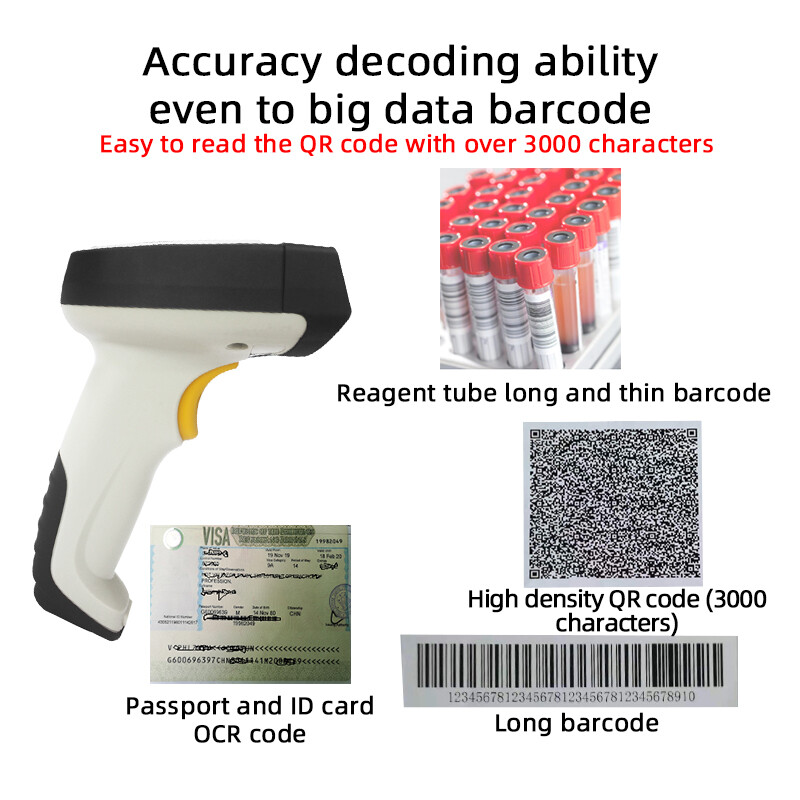 Factory Passport ID Card Scanner Passport MRZ Reader OCR Handheld Scanner