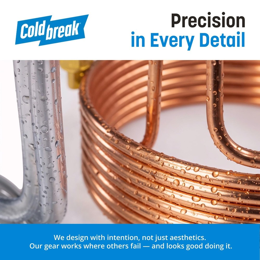 Coldbreak 25Ft. Wort Chiller with Copper Coil - Compact and Basic Immersion B...