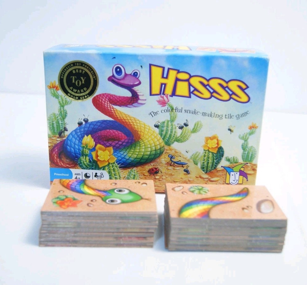 Hisss Snake Making Building Tile Game Gamewright Complete Reprinted Instructions