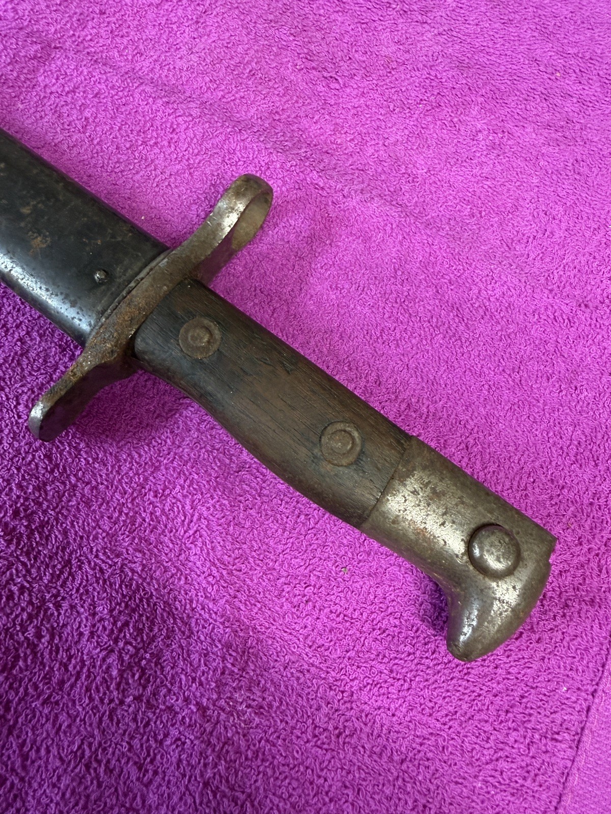 US ARMY PRE WWI US KRAG JORGENSEN BAYONET-DATED 1902-WITH SCABBARD