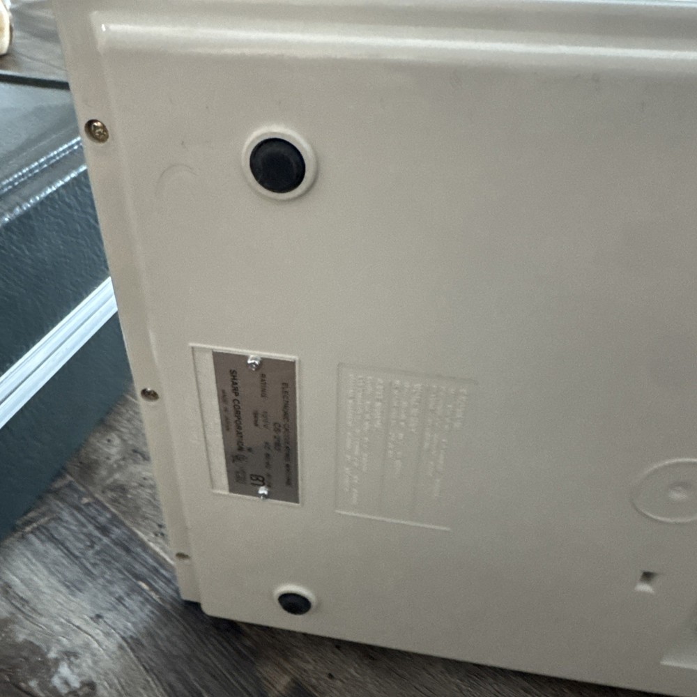 Sharp Compet CS-2182 Print Display Calculator 1979 HARD CASE, KEYS,