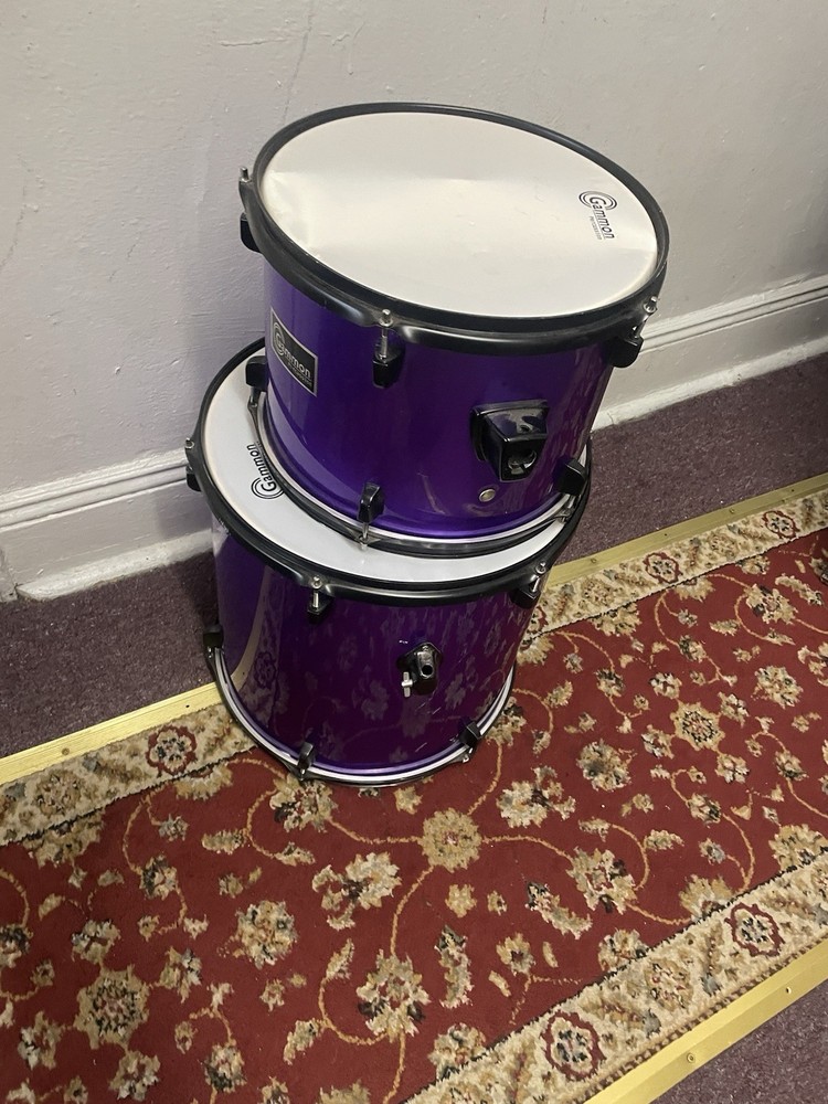 purple drum set