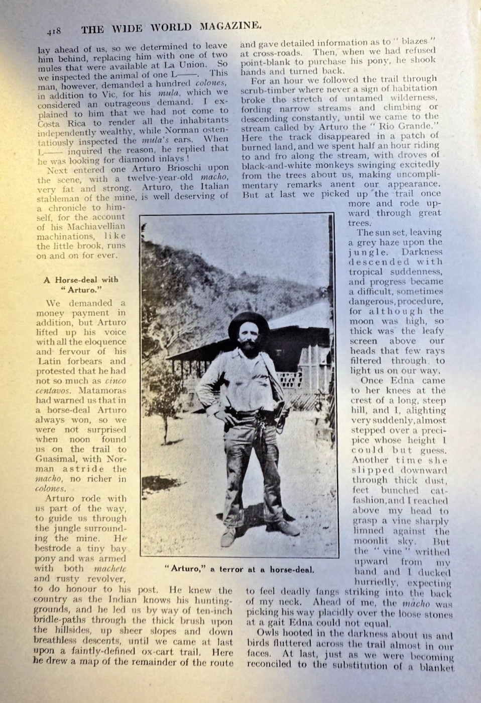 1921 Through Costa Rica Nicaragua Salvador & Guatemala on Horseback