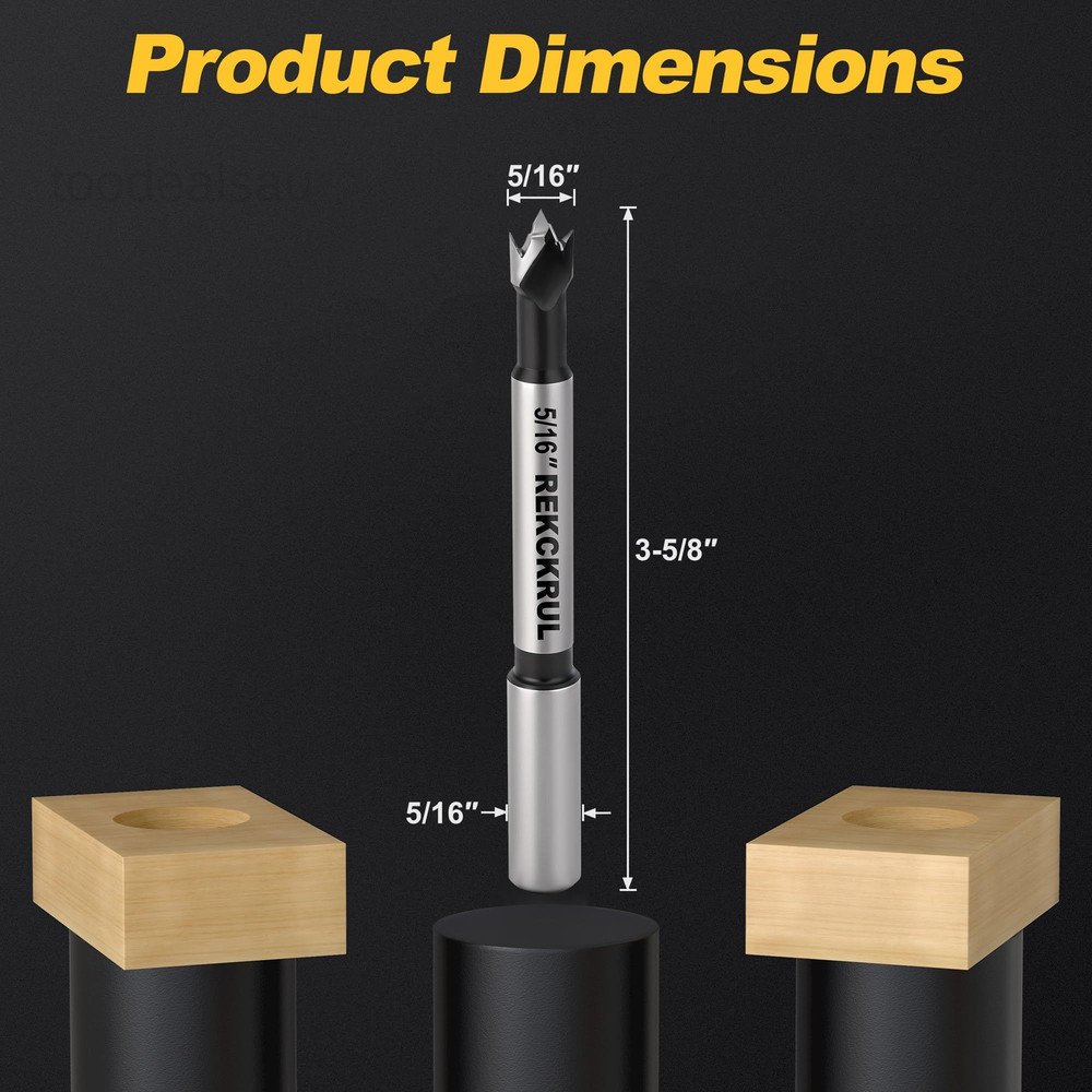 5/16 Inch Forstner Bit, 5/16" | Precision Imperial Sizing
