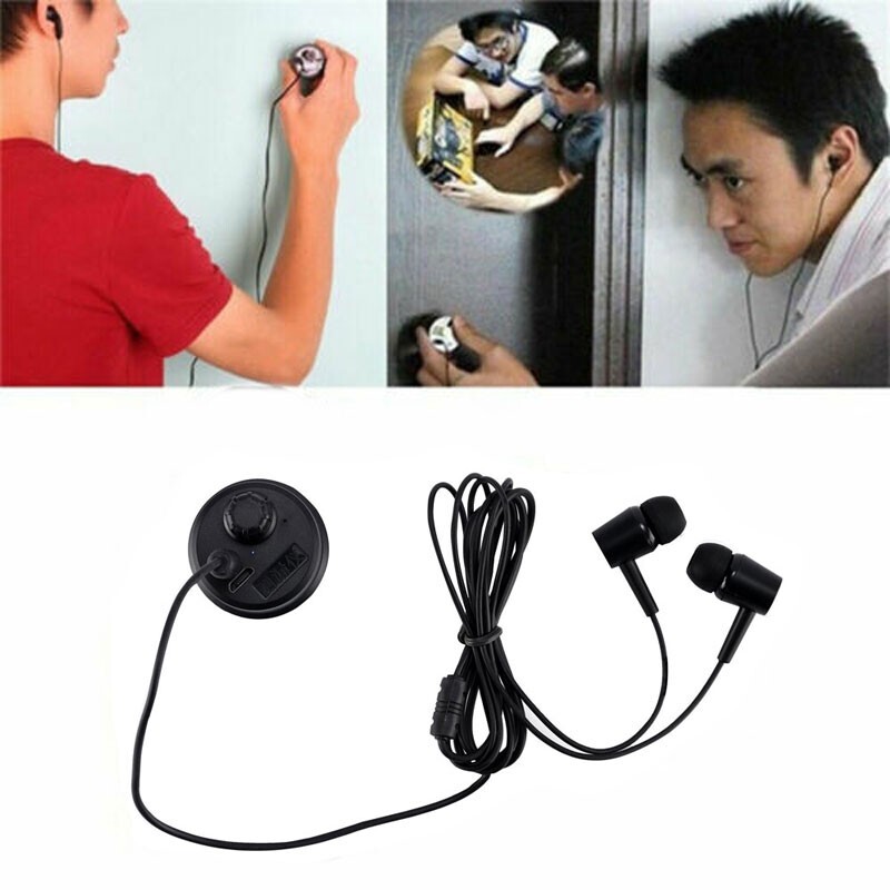 Highly Sensitive Wall Microphone Voice Bug Ear Listen Through Wall Door Device