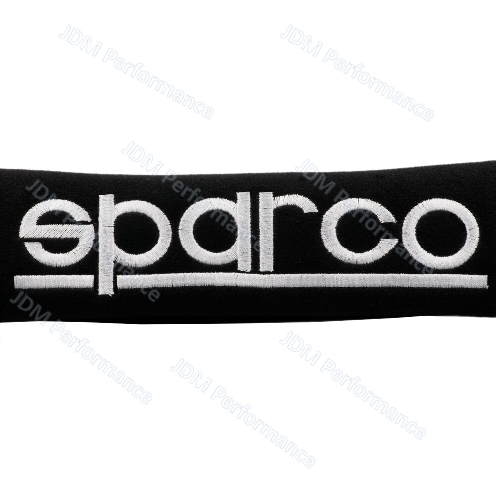 2pcs SPARCO Black Cotton Car Seat Belt Covers Shoulder Pads Seatbelt Cushion
