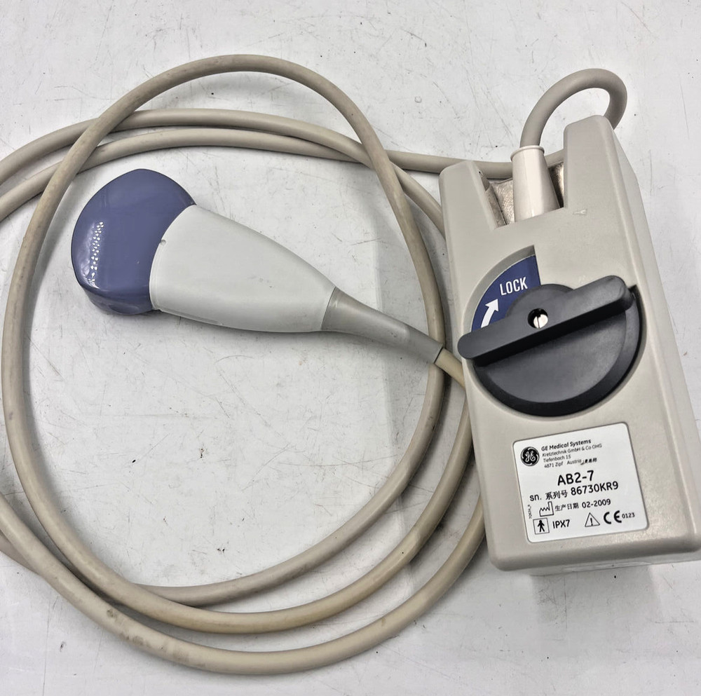 GE AB2-7 CONVEX ARRAY ULTRASOUND TRANSDUCER PROBE **TESTED WORKING!!**