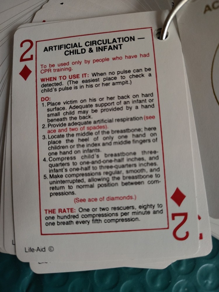 Full Deck Exxon Playing Cards 1970s Safety Promotion