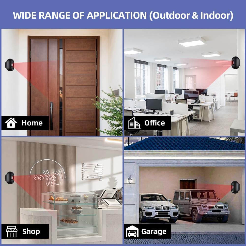 KERUI Driveway Alarm Wireless System Outdoor Motion Sensor for Home Security