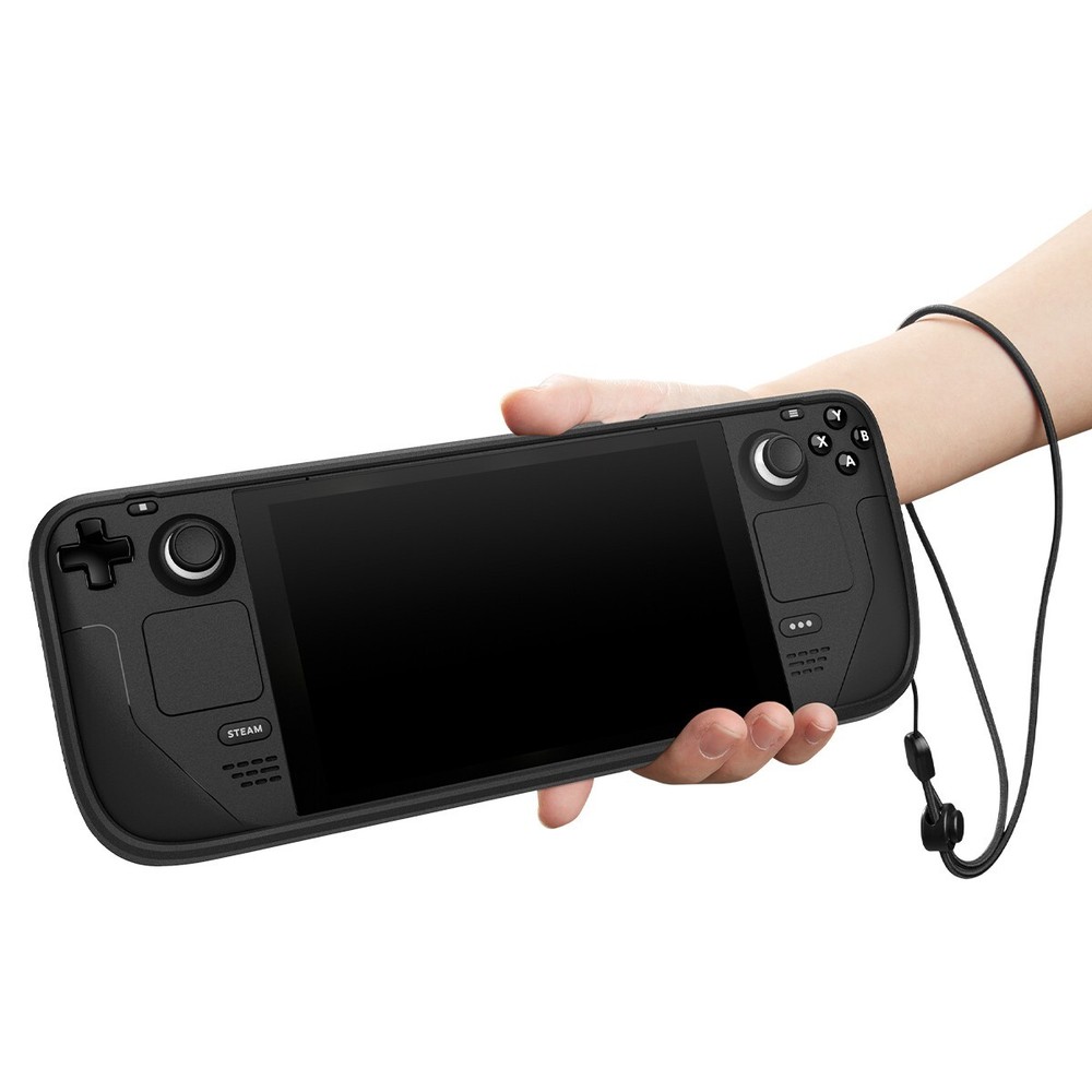 For Steam Deck | Spigen Rugged Armor Shockproof Case with Wriststrap