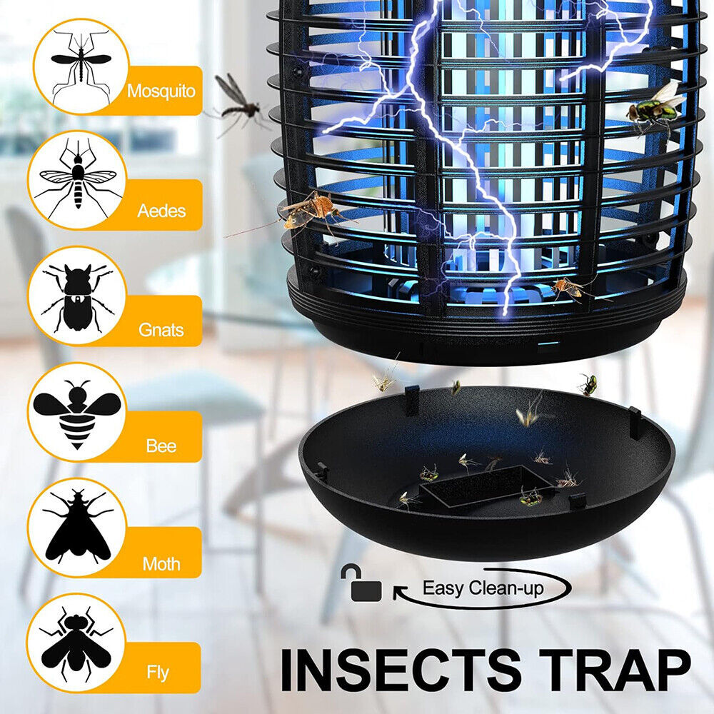 Bug Zapper 4300V Electronic Mosquito Zapper for Outdoor and Indoor Waterproof US