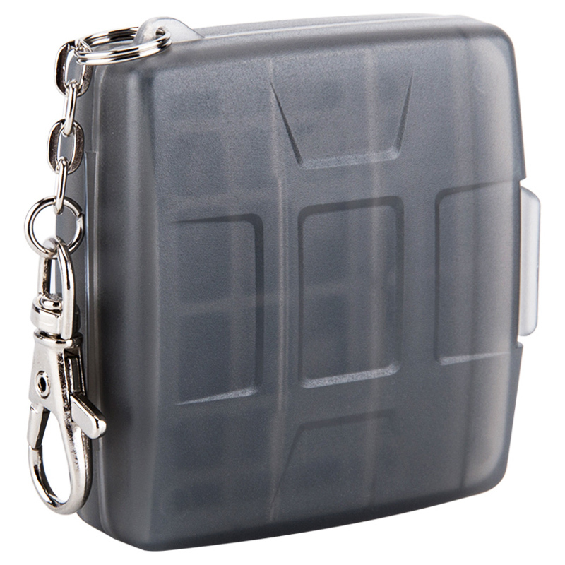 JJC Memory Card Case w/ Lock&Ring fits 2SD+2MSD+2SIM+2Micro SIM+2Nano SIM Cards