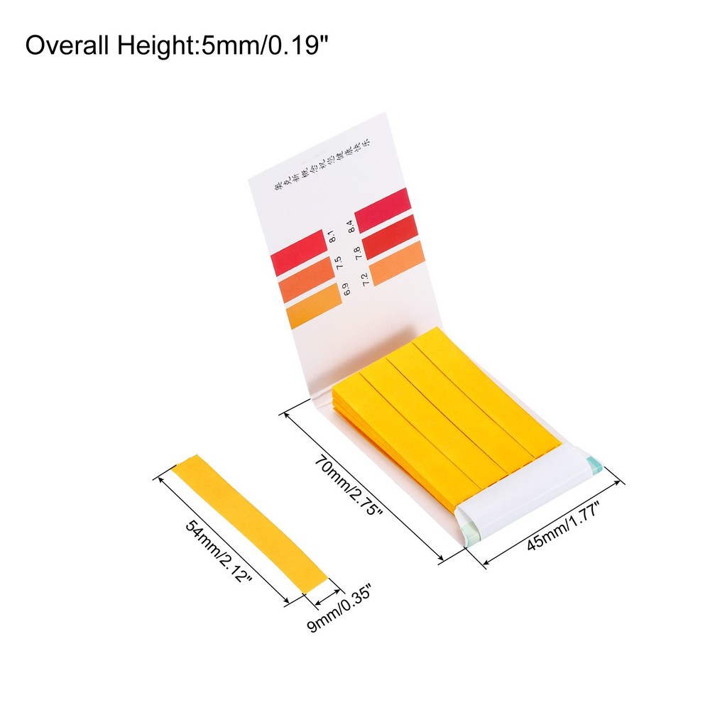 PH Test Strips 6.9-8.4pcs 80 Indicators Sunflower Maps Tester