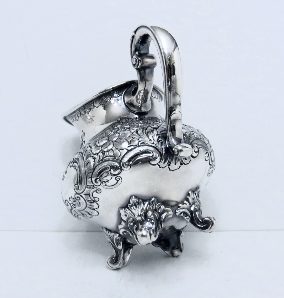 1937 REED & BARTON VICTORIAN ROCOCO REPOUSSE HAND CHASED COFFEE TEA SET 5 PC