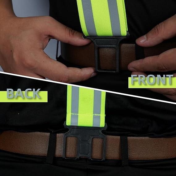 Safety Reflective Suspender Safety & High Visibility Men Work Suspender